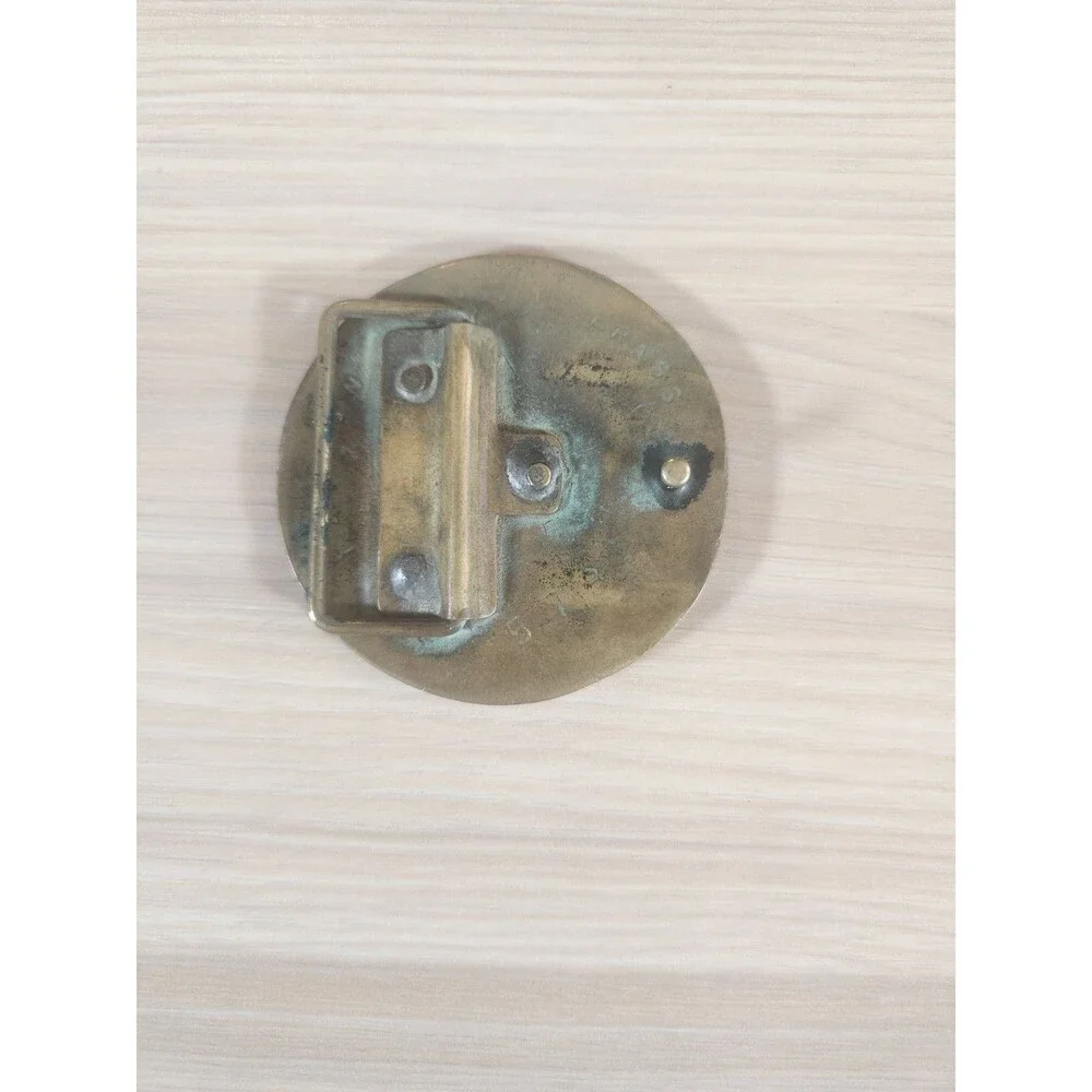 Fiat Belt‎ Buckle Marked Solid Brass Vintage Automobile Co. Vintage
